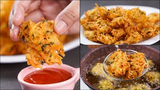 CRISPY POTATO LACCHA PAKORA  ALOO LACCHA PAKORA  CRUNCHY POTATO PAKODA RECIPE  ALOO PAKORA [upl. by Sorgalim]