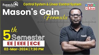 Masons Gain Formula Part2  Control System  Linear Control System  5th Semester  BEU [upl. by Bucher]