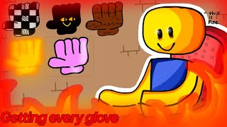 Getting every glove  Slap battles Almost [upl. by Naej]