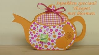 Inpakken speciaal Theepot met bloemen [upl. by Lednahc]