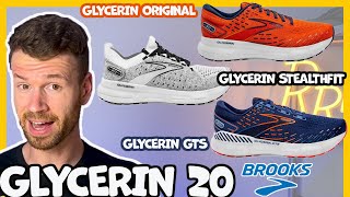 Testing THREE Different Versions of the Brooks Glycerin 20  Glycerin GTS 20 Glycerin StealthFIt [upl. by Odnala]