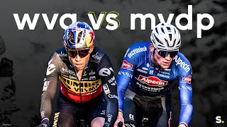 11 om van te snoepen de duels tussen Wout van Aert en Mathieu van der Poel in het veld 20222023 [upl. by Esiuqcaj]