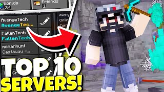 Top 10 BEST Servers For Minecraft Bedrock 120 Xbox One PS4 MCPE Windows 10 [upl. by Naraa]