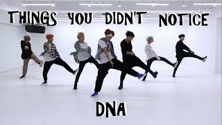 BTS THINGS YOU DIDNT NOTICE IN DNA DANCE PRACTICE [upl. by Enaenaj967]