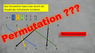 Permutation  Vorzeichen  Produkt von Transpositionen Verknüpfungen  Inverses [upl. by Spurgeon772]