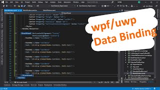 WPFUWP Data Binding  TextBoxText Property [upl. by Oria]