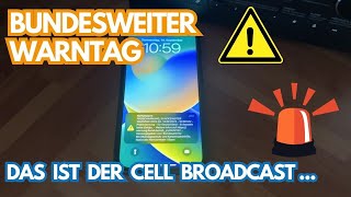 Bundesweiter Warntag mit Cell Broadcast  ⚠ So hört es sich an 🚨 [upl. by Elletnohs]