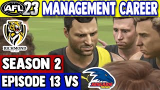 SEVERE LOW SCORING AFL 23 Management Career Richmond  Round 13 2024 [upl. by Anauqaj]