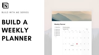 How to Build Weekly Planner in Notion   free template [upl. by Pence]