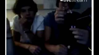 One Direction twitcam livestream Part 1 83012 [upl. by Mehcanem]