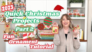 Simple Christmas Decor Projects Part 2 Free Ornament Tutorial [upl. by Riplex]