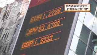 欧州不安が再燃 NYで円高進み1ドル83円台に（100908） [upl. by Lagiba]