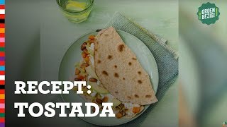 Recept tostada met bonen en groente [upl. by Retsek620]