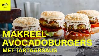 Crunchy makreelavocadoburgers met gebakken spek amp verse tartaarsaus  Sofie Dumont [upl. by Aleet]