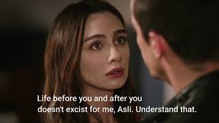 Siyah Beyaz Aşk 28 AsFer kiss part 2  English subs [upl. by Neeliak34]