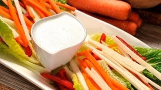 Crudités con aderezo de yogur [upl. by Nyltac561]