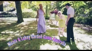 Bridgerton S3  Nicola Coughlan amp Luke Newton Garden Game Australia [upl. by Zollie984]