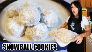 SANTAS SNOWY BALLS  Tasty Tuesday  Mexican Wedding Cookies recipe via EdgyVeg [upl. by Caz629]