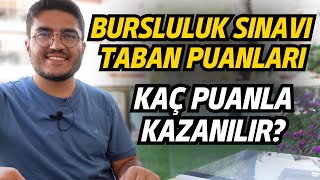 Bursluluk Sınavı Taban Puanları  Kaç Puanla Kazanılır [upl. by Ronal]