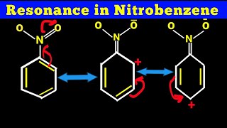 Resonance structures of Nitrobenzene  reonance in nitobenzene [upl. by Storfer]