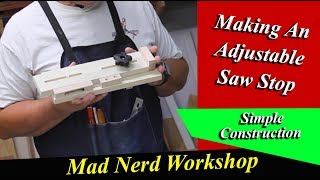 How to Make an Adjustable Saw Stop for Segment Turning [upl. by Liagiba65]