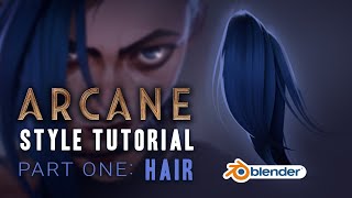 Arcane Style Tutorial Part 1 Hair Blender 30  EEVEE [upl. by Tomkins395]