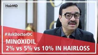 Minoxidil 2 vs 5 vs 10 For Male amp Female Hair Loss  HairMD Pune [upl. by Elleirbag362]