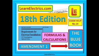 18th EDITION EXAM HELP No14 ESSENTIAL FORMULAS amp CALCULATIONS [upl. by Pickard]