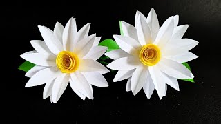 Beautiful Flowers Making  Paper Flower Craft Ideas [upl. by Dewhurst22]