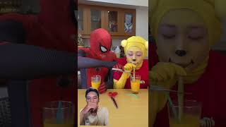 minum jus mangga hiburan comedy spaiderman trending [upl. by Sky]