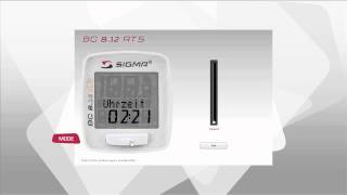 SIGMA SPORT  BC 812 ATS  Einstellungen [upl. by Anayaran]