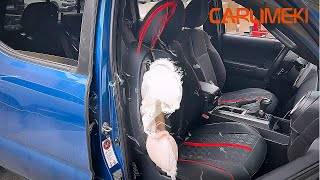 CARLIMEKI Side Seat Airbags Deploy Test for Toyota Tacoma [upl. by Vod479]