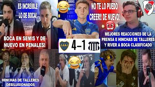 REACCIONES DE LA PRENSA E HINCHAS DE RIVER Y TALLERES A BOCA CLASIFICADO A SEMIS EN PENALES 41 [upl. by Marala]