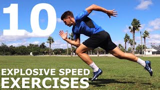 10 Explosive Speed Exercises  No EquipmentBodyweight Training You Can Do Anywhere [upl. by Anialad]