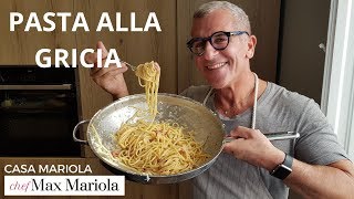 PASTA ALLA GRICIA Ricetta originale  Chef Max Mariola [upl. by Carrissa]