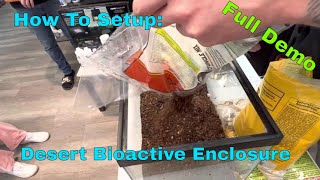 How To Setup Desert Bioactive Enclosure [upl. by Heydon]