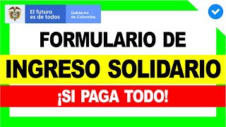 ✅ INGRESO SOLIDARIO Formulario de CONSULTA  Etapa 3 😍 480000  DERECHO COLOMBIANO [upl. by Aernda262]