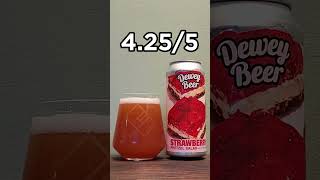 Strawberry Pretzel Salad from Dewey Beer Company beer craftbeer beerreview shorts [upl. by Acinorahs]