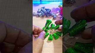 How make flower with glitter paperart and craft 🌼 shorts [upl. by Ameh]