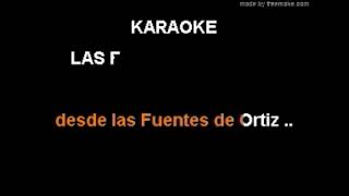 Las fuentes de Ortiz Karaoke Julion Alvarez [upl. by Abla595]