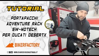 TUTORIAL ⚙️ PORTAPACCHI SWMOTECH PER DUCATI DESERTX swmotechit SWMOTECH [upl. by Eletnahc540]