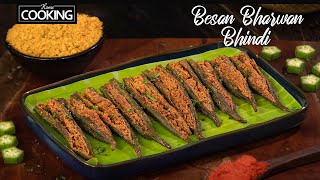 Besan Ki Bharwan Bhindi  Bharwa Bhindi Masala  Besan Wali Bhindi  Stuffed Okra Fry Bhindi Recipe [upl. by Inavoy]