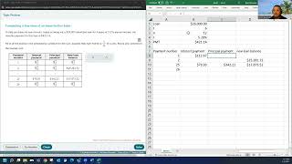 MAT144 Completing a few rows of an amortization table [upl. by Eseneg]