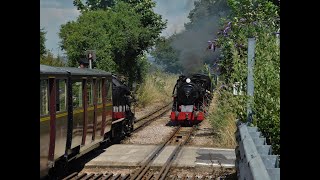 Dymchurch to New Romney with quotBlack Princequot on the Romney Hythe amp Dymchurch Railway  11072024 [upl. by Viehmann]