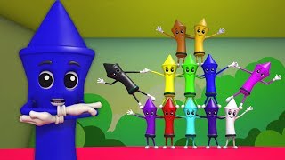 colori canzone  impara i colori  educativa canzone  apprendimento video  Crayons Colors Song [upl. by Hsur]