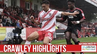 HD HIGHLIGHTS  Stevenage 21 Crawley  League Two 20162017 [upl. by Tri]