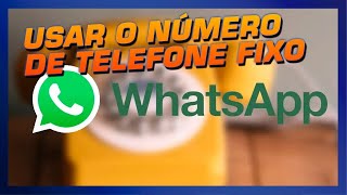 Whatsapp Business Como Cadastrar um Telefone Fixo e Usar [upl. by Enyehc]