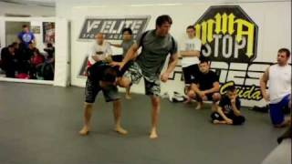 Chael Sonnen How to defend Anderson Silvas SingleLeg Takedowns [upl. by Ihel866]