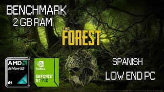 🌳The Forest🌳 ► Athlon 64 x2 5000 GT 710  Benchmark Español [upl. by Ahsha]