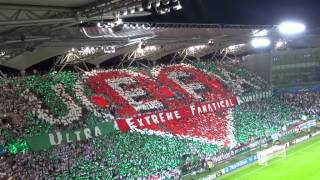 Legia  Steaua w 2 minuty Atmosfera na meczu 27082013 [upl. by Lyrret]